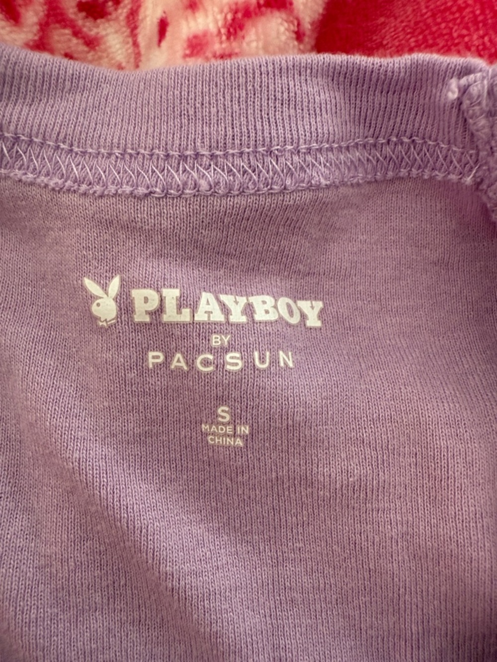 Lilac "Princess" Playboy Rhinestone Crop Top - Picture 3 of 4
